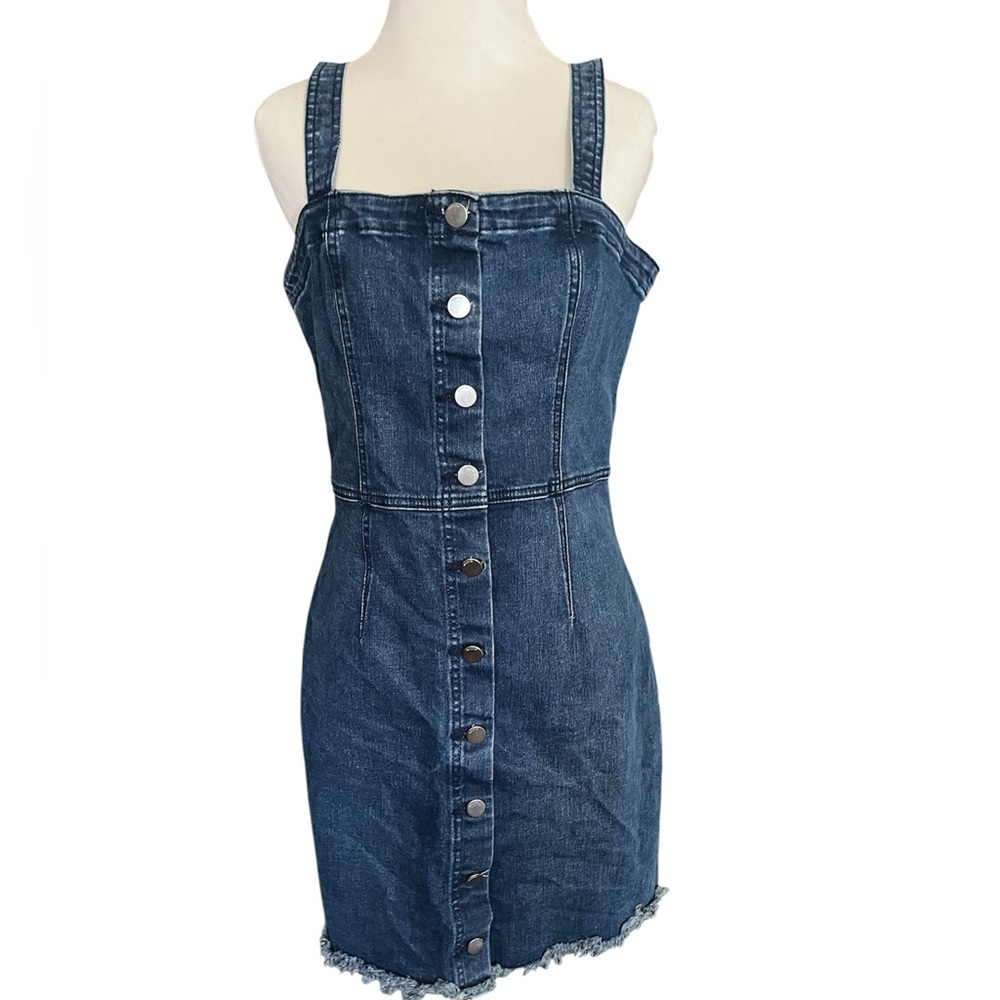 Volvom denim dress Sz L (10)